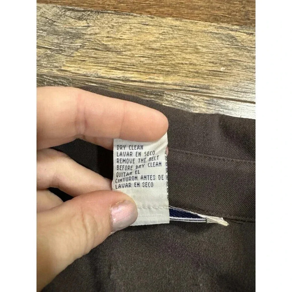 Vintage Jessica Howard Dress 10 Brown  Button Up Shirtdress Belt Max - Picture 6 of 6